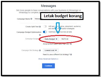Cara-cara untuk setup messenger ads di Facebook 3